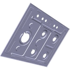 AEG bovenblad, inox, 745x515mm 8081342142 AEG bovenblad, inox, 745x515mm 8081342142