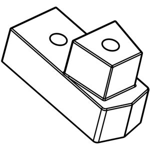AEG deurstopper, bodem, zilver, 33,7x14,5mm 8074992036 AEG deurstopper, bodem, zilver, 33,7x14,5mm 8074992036