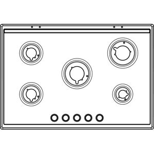 AEG bovenblad, inox, AEG, 744x510mm 140015092574 AEG bovenblad, inox, AEG, 744x510mm 140015092574