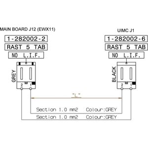 AEG kabel, omschakelaar, electronische hoofdmodule, J12,707mm 8077657016 AEG kabel, omschakelaar, electronische hoofdmodule, J12,707mm 8077657016