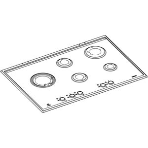 AEG bovenblad, inox, Electrolux, 744x510mm 140015092376 AEG bovenblad, inox, Electrolux, 744x510mm 140015092376