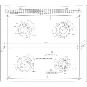AEG bovenblad, inox, 580x520mm 8583194653132 AEG bovenblad, inox, 580x520mm 8583194653132