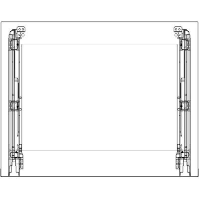 AEG voorste glas, inox, 596x466mm 140225485659 AEG voorste glas, inox, 596x466mm 140225485659