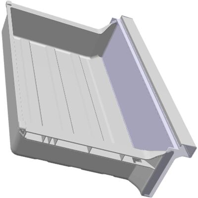 AEG schuif, zijdescherm, 7902, 450x115mm 140190462246 AEG schuif, zijdescherm, 7902, 450x115mm 140190462246