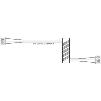 AEG kabel, gebruikersinterface-bord, XC01/BC01BI6 5613409001 AEG kabel, gebruikersinterface-bord, XC01/BC01BI6 5613409001