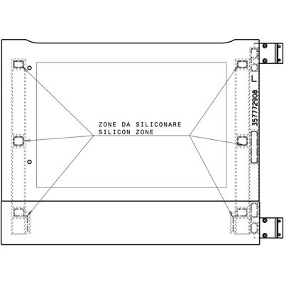 AEG voorste glas, roestvrij, 592x470mm 3578819017 AEG voorste glas, roestvrij, 592x470mm 3578819017