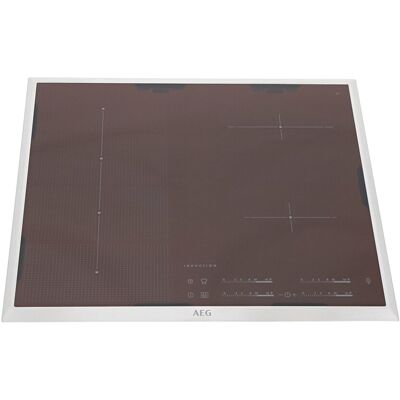 AEG Inox Glaskookplaat met frame - 576x516mm AEG Inox Glaskookplaat met frame - 576x516mm