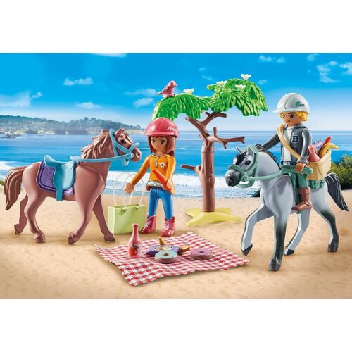 Playmobil Paardrijden naar het strand met Amelia en Ben