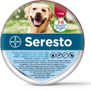 Bayer Seresto halsband grote hond Groot (>8KG) Bayer Seresto halsband grote hond Groot (>8KG)