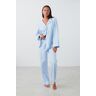  Gina Tricot- Flannel pyjamas trousers - pyjamas- Blue - M- Female