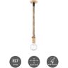 Landelijke Hanglamp Leonardo - hanglamp gemaakt van Touw - 11/11/115cm - geschikt voor E27 LED lichtbron - Pendellamp geschikt voor woonkamer, slaapkamer en keuken