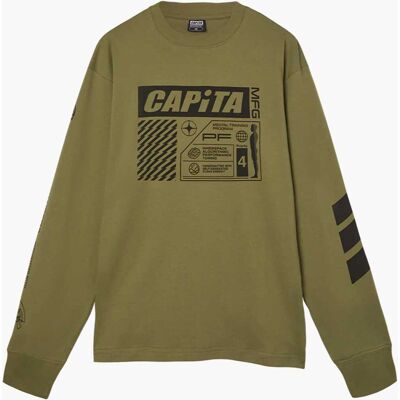 CAPITA MENTAL LS TEE OLIVE M Man CAPITA MENTAL LS TEE OLIVE M Man