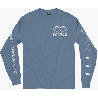 CAPITA FRIEND LS TEE SLATE GREY M Man CAPITA FRIEND LS TEE SLATE GREY M Man