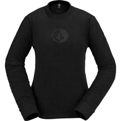 VOLCOM POLAR FLEECE CREW BLACK S Woman VOLCOM POLAR FLEECE CREW BLACK S Woman