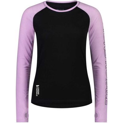 Mons Royale Bella Tech LS Orchid Black - Thermische Trui - Vrouw Mons Royale Bella Tech LS Orchid Black - Thermische Trui - Vrouw