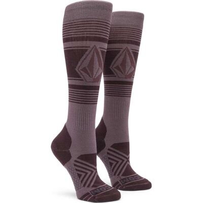 VOLCOM STONE LINES OTC SOCK DUSTY LAVENDER M Woman VOLCOM STONE LINES OTC SOCK DUSTY LAVENDER M Woman
