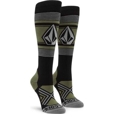 VOLCOM STONE LINES OTC SOCK LICHEN GREEN M Woman VOLCOM STONE LINES OTC SOCK LICHEN GREEN M Woman