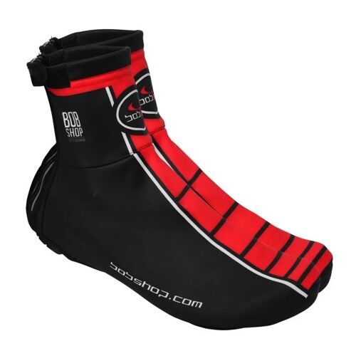 Fiets overschoenen, BOBTEAM thermo overschoenen Infinity thermo-overschoenen, Un zwart/rood 2XL male