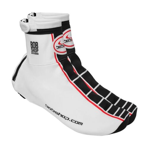 Fietsoverschoenen, BOBTEAM thermo overschoenen Infinity thermo-overschoenen, Uni wit/zwart M male