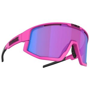 BLIZ FietsFusion Nordic Light sportbril, Unisex (dames / heren), Racefietsbrille neon felroze