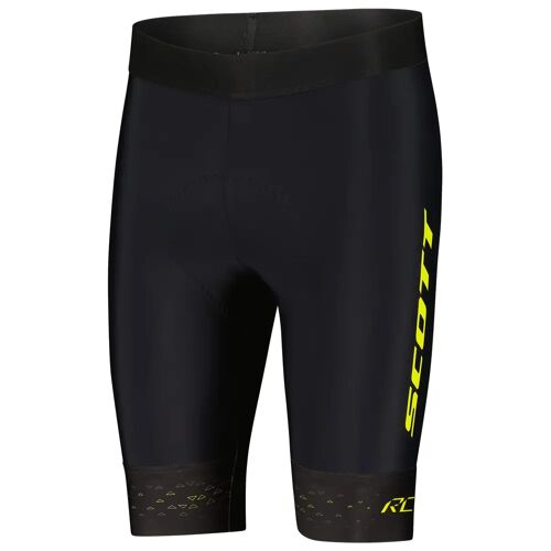 SCOTT Korte fietsbroek RC Pro korte fietsbroek, voor heren, Maat 2XL, Fietsbroek zwart/geel 2XL male