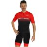 BOBTEAM Primo Set (fietsshirt + fietsbroek), voor heren rood/zwart S-2XL male