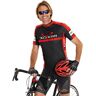 BOBTEAM Colors Set (fietsshirt + fietsbroek), voor heren zwart/rood S-2XL male