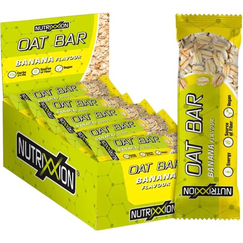 NUTRIXXION Energy Bar Oat Banana 20 Stuk/doos reep, Energierepen, Prestatievoedi male