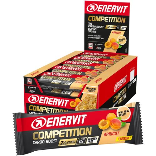 ENERVIT SportCompetition Apricot 25 stuks. reep, Energierepen, Prestatievoeding male