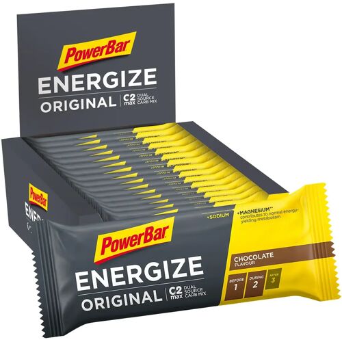 POWERBAR Energize Original Chocolate 15 stuks/doos reep, Energierepen, Prestatie male