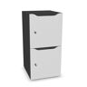 Narbutas Kabinet Choice - 2 deuren & brievenbakje, Kleur Dark Grey / White