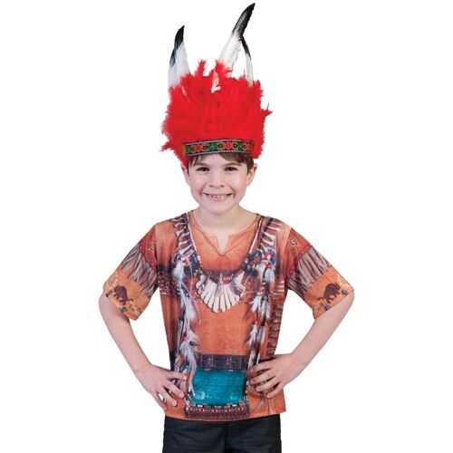 Espa Indianen shirt 3D kind voor carnaval 98 cm boys