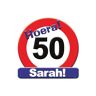 e-Carnavalskleding.nl Huldeschild Sarah 50 jaar