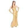 e-Carnavalskleding.nl Gouden prinsessen jurk beroemdheid metallic dames