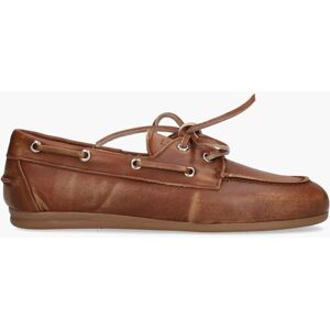 Posa Boat Brushed Cognac Bruin 40 female Posa Boat Brushed Cognac Bruin 40 female