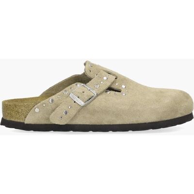 Birkenstock Boston Rivets Beige Bruin female Birkenstock Boston Rivets Beige Bruin female