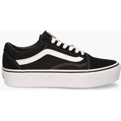 Vans Old Skool Platform Zwart Zwart female Vans Old Skool Platform Zwart Zwart female