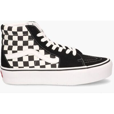 Vans Checkerboard Sk8-Hi Platform 2.0 Zwart/Wit Zwart female Vans Checkerboard Sk8-Hi Platform 2.0 Zwart/Wit Zwart female