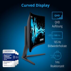 Medion ERAZER® Spectator X10 Curved Widescreen Monitor   80 cm (32 inch)   QHD Display   165Hz   HDMI®-aansluiting en DisplayPort