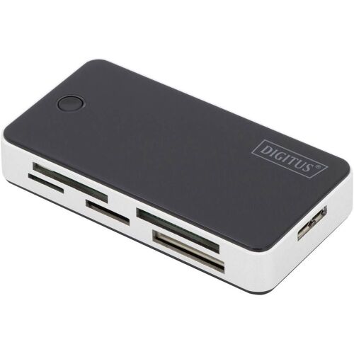 Digitus DA-70330-1 USB-kaartlezer smartphone/tablet USB 3.0, USB-A, Micro-USB 2.0 Zwart/wit