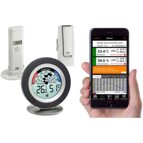 TFA Dostmann Weatherhub SmartHome System Cossy Radar Schimmelradar Wit