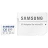Samsung EVO Plus SDXC-kaart 128 GB Class 10, Class 10 UHS-I, UHS-I, v30 Video Speed Class A2-vermogensstandaard, Incl. SD-adapter, Schokbestendig