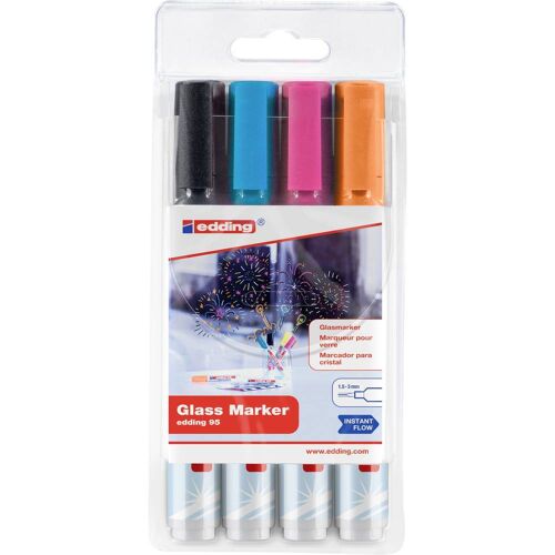 Edding Glasboardmarker 95 Industriële marker Diverse kleuren 1.5 mm, 3 mm