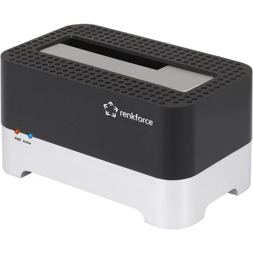 Renkforce RF-DOCKING-01 USB 3.2 Gen 1 (USB 3.0) SATA 1 poort Harde schijf-dockingstation 2.5 inch, 3.5 inch