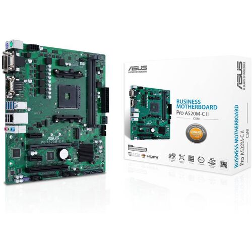 Asus PRO A520M-C II/CSM Moederbord Socket AMD AM4 Vormfactor Micro-ATX Moederbord chipset AMD® A520