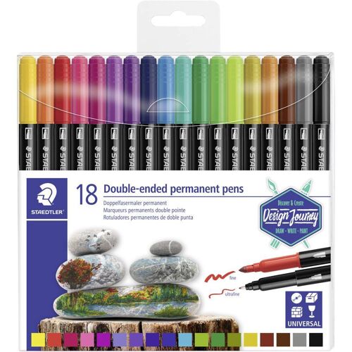 Staedtler Viltstift 3187 TB18 18 stuk(s)