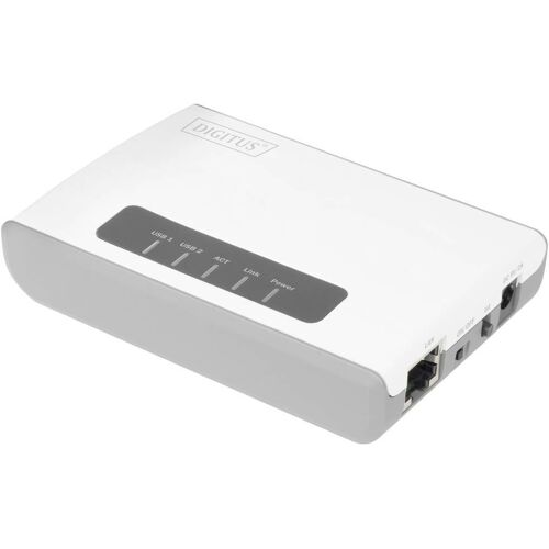 Digitus DN-13024 Netwerkprintserver USB-A, LAN (10/100 MBit/s), WiFi 802.11 b/g/n