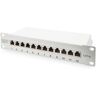 Digitus DN-91612S-EA-G 12 poorten Netwerkpatchpaneel 254 mm (10) CAT 6A 1 HE