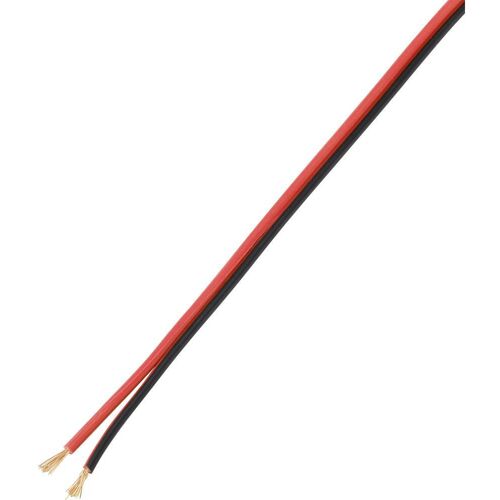 TRU COMPONENTS TC-9202504 Luidsprekerkabel 2 x 0.75 mm² Zwart-rood 100 m