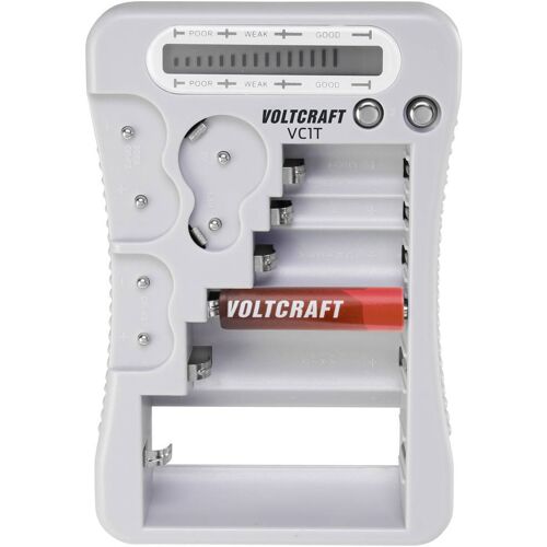 VOLTCRAFT Batterijtester VC1T Meetbereik (batterijtester) 1.5 V, 3 V, 6 V, 9 V Batterij VC-12613270